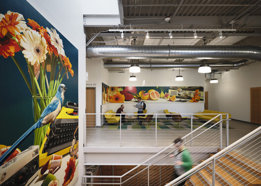 Multnomah County Library Operations Center / Hennebery Eddy Architects - Interior Photography, Lighting, Stairs