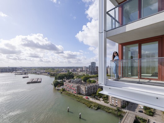 De Piek Waterfront Residential Tower / KCAP - Exterior Photography, Balcony