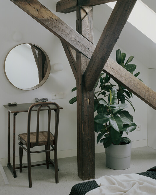 Bartok Rooftop / Théque Atelier - Interior Photography, Wood, Beam, Chair