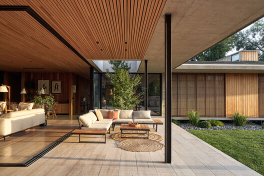 Casa Paso de los Toros / Juan Carlos Sabbagh Arquitectos - Fotografía interior, Sala de estar, Madera, Terraza, Patio