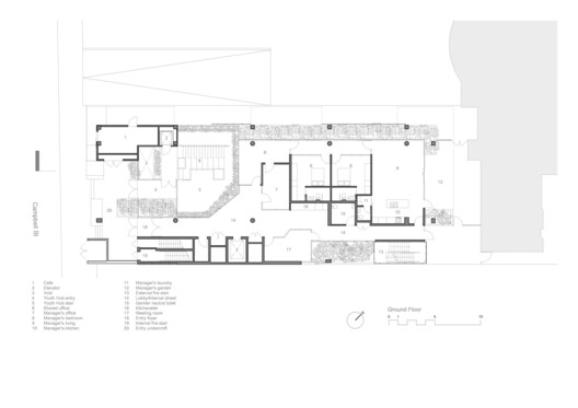 Youth 2 Independence Campbell Street Project  / Liminal Architecture - Image 17 of 23