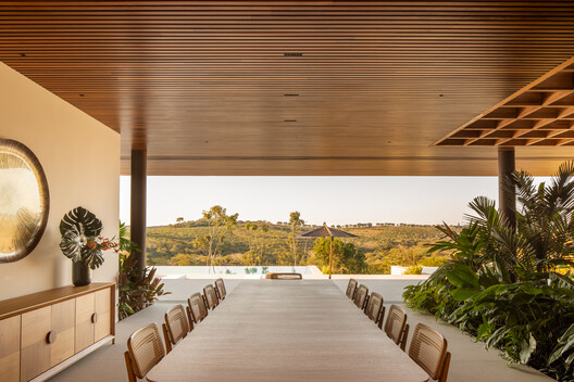 Ramenzoni House / KA2R Arquiteura - Interior Photography, Dining room, Wood, Beam