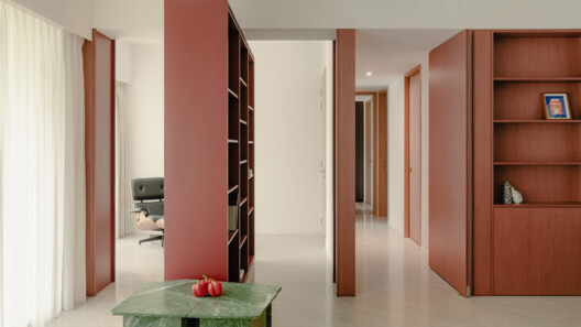 Ki Residence / Studio Sanshou - Interior Photography, Shelving, Wood, Door, Chair