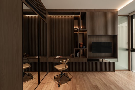 Syncube House / Gets Architects - Interior Photography, Wood, Lighting, Table, Chair