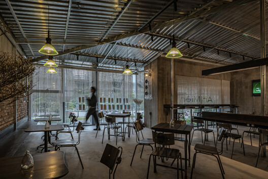 An Mien Lumiere Cafe / xưởng xép - Interior Photography, Dining room, Lighting, Chair, Table, Glass