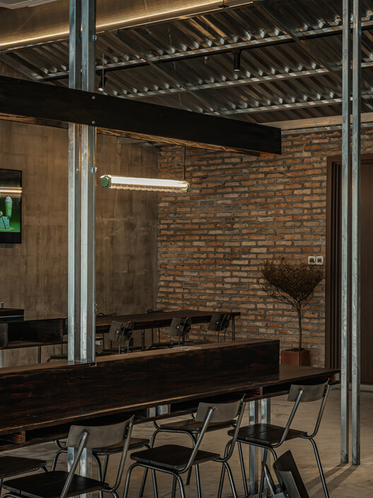 An Mien Lumiere Cafe / xưởng xép - Interior Photography, Lighting, Chair, Beam, Glass