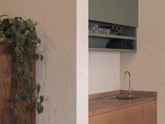 Marcia Leal Hair Studio / Sarturi Gumz Arquitetos Marcia Leal Hair Studio / Sarturi Gumz Arquitetos - Interior Photography, Wood, Countertop, Sink