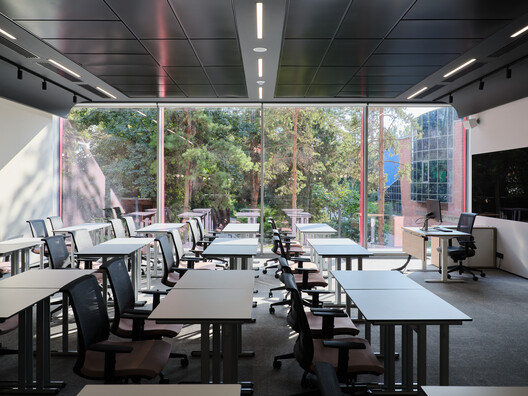 Narxoz University Business School / AGP Architects - Interior Photography, Dining room, Chair, Table, Glass