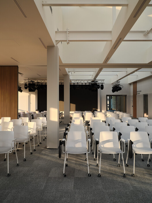 Narxoz University Business School / AGP Architects - Interior Photography, Dining room, Chair
