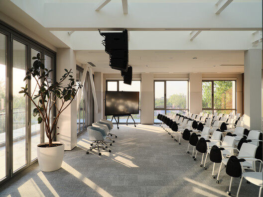 Narxoz University Business School / AGP Architects - Interior Photography, Dining room, Chair