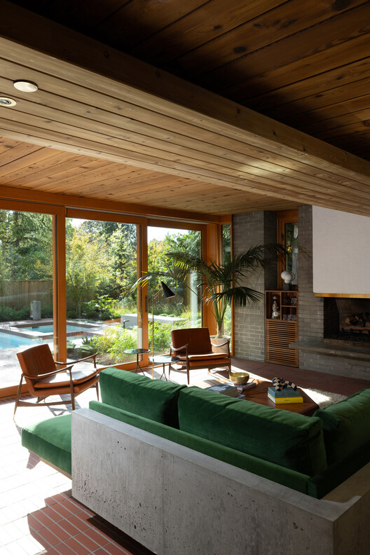 Osler House  / Scott and Scott Architects  - Interior Photography, Living Room, Wood, Table, Sofa, Chair