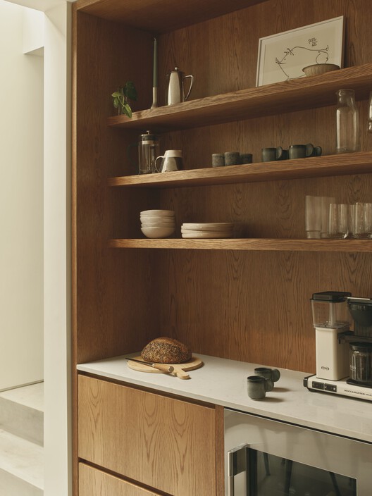 Loggia House / House of EM - Interior Photography, Wood, Shelving, Countertop