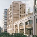 Neighborhood in Paris - Media Library and Family Flats, Student Residence, and Social Housing Units / La Architectures + Atelier Régis Roudil Architectes + Nicolas Hugoo Architecture - Exterior Photography, Dorms, Facade