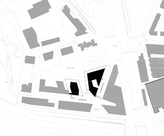 Neighborhood in Paris - Media Library and Family Flats, Student Residence, and Social Housing Units / La Architectures + Atelier Régis Roudil Architectes + Nicolas Hugoo Architecture - Image 25 of 36