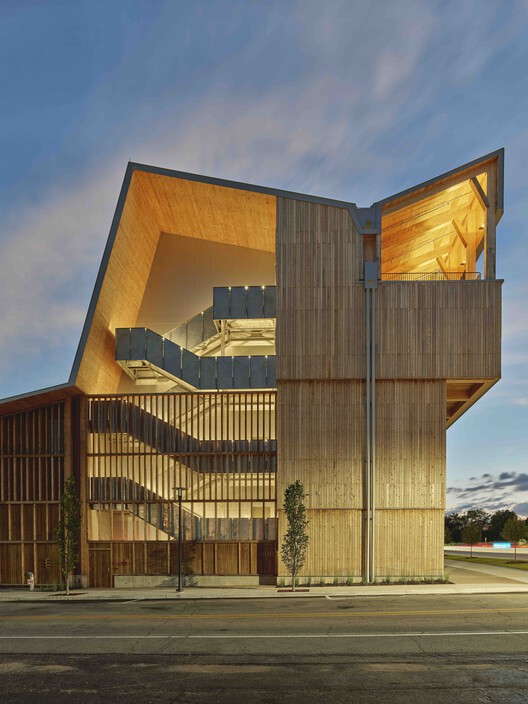 Anthony Timberland Center / Grafton Architects - Exterior Photography, Wood
