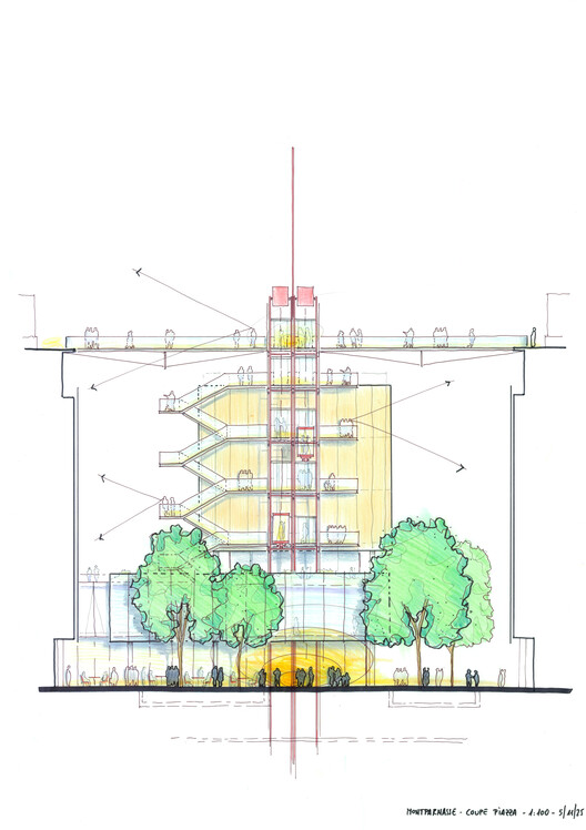 Renzo Piano Building Workshop Redesigns Montparnasse Commercial Centre as a Pedestrian District - Image 9 of 17