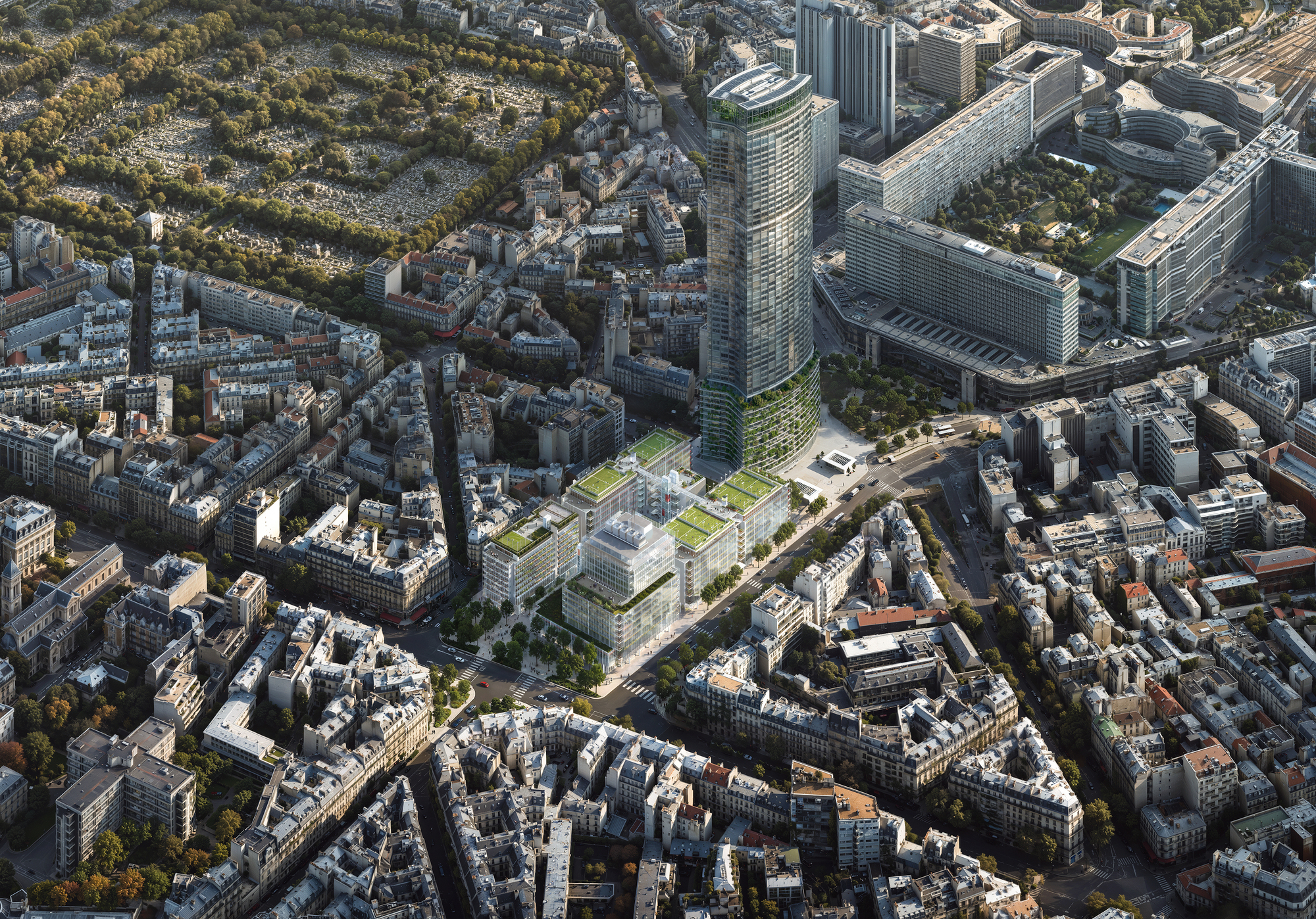 Renzo Piano Building Workshop Redesigns Montparnasse Commercial Centre as a Pedestrian District