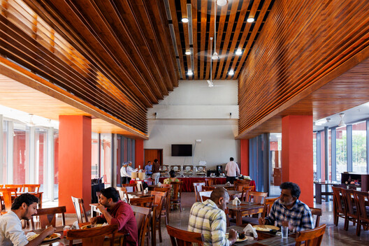 International Guest House, IIT Hyderabad / IITH Campus Design Team of the University of Tokyo + NIHON SEKKEI + APL design workshop - Interior Photography, Wood, Table, Chair