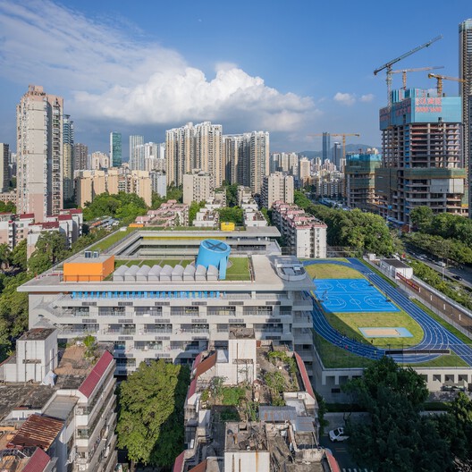 Escola Futian Lvzhou Shenzhen / CCDI Dongxiying Studio - Fotografia de Exterior, Urbano, Vista Aérea