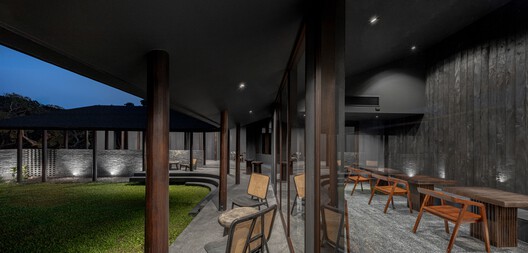 Cafe. MADA in the Little Garden  / BodinChapa Architects - Interior Photography, Dining room, Wood