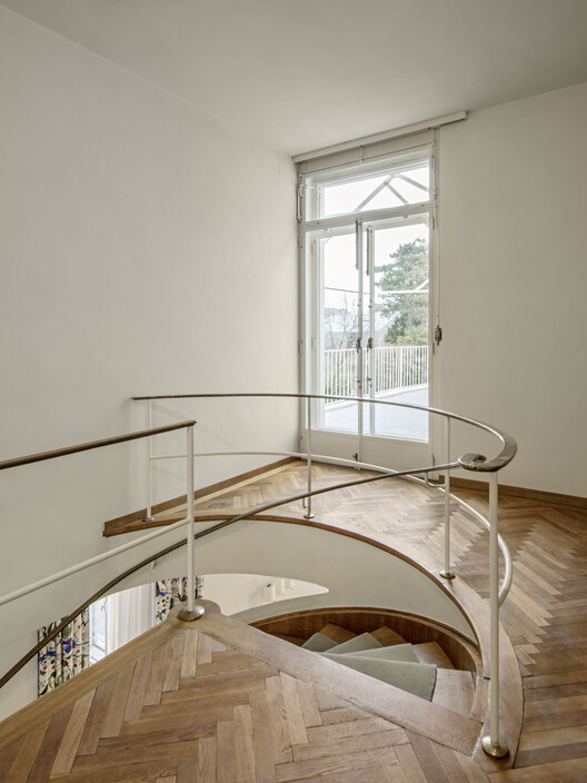 Villa Beer Renovation / Christian Prasser Architektur - Interior Photography, Wood, Handrail, Stairs