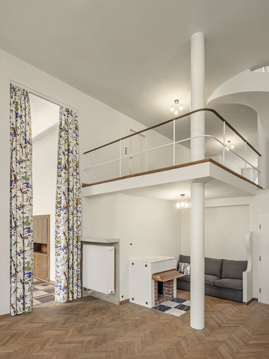 Villa Beer Renovation / Christian Prasser Architektur - Interior Photography, Wood, Lighting, Stairs, Chair