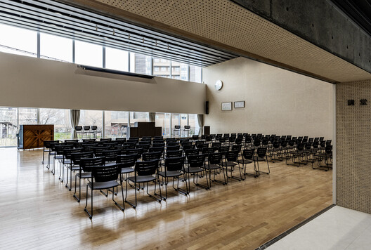 Tsuruoka City Shonai Nursing School / MIKAMI Architects - Interior Photography, Chair, Lighting