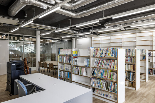 Tsuruoka City Shonai Nursing School / MIKAMI Architects - Interior Photography, Closet, Shelving, Lighting