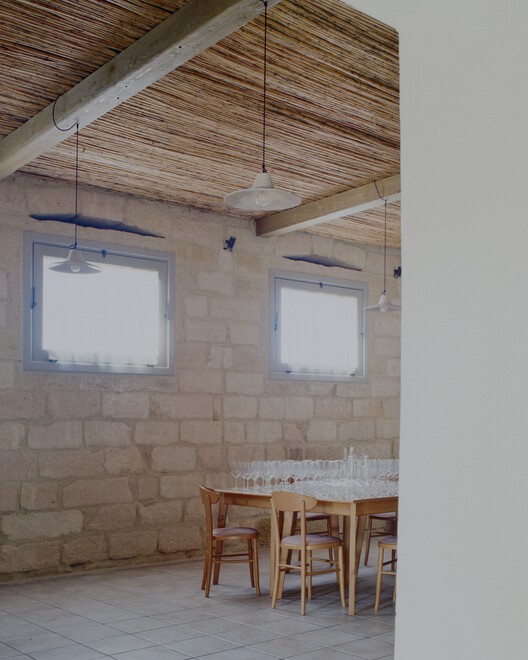 Masseria Caronte / Margine - Interior Photography, Wood, Chair, Beam