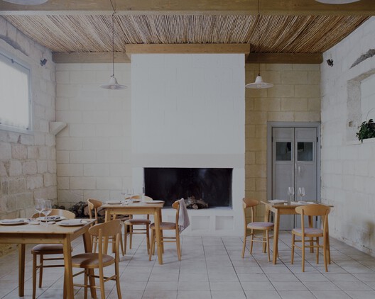 Masseria Caronte / Margine - Interior Photography, Dining room, Wood, Table, Chair