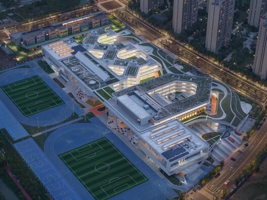 Kangsheng Road Education Complex / SEU-ARCH + ZRADI + UA GROUP - Exterior Photography, Aerial View Photography