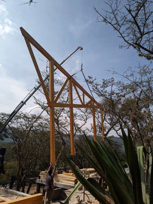 House in the Woods / Espinoza Carvajal Arquitectos - Exterior Photography, Wood, Beam