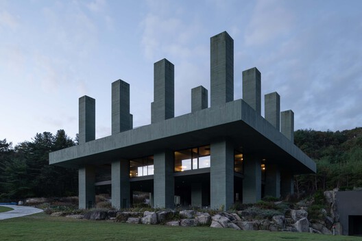 REST Garden Restaurant / Pezo von Ellrichshausen - Exterior Photography, Column, Concrete