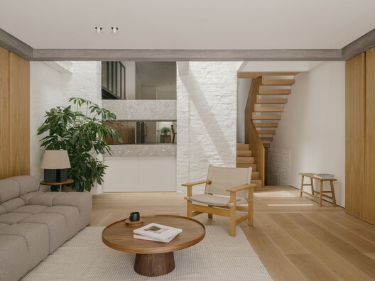 Komorebi Family Home / ConForm Komorebi Family Home / ConForm - Interior Photography, Living Room, Wood, Stairs, Chair