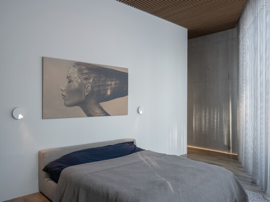 Kruonio Residence / Architectural Bureau G.Natkevicius & Partners - Interior Photography, Bedroom, Bed, Wood, Lighting