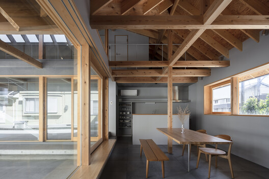 Folded Roof House / ISHIZAKI ARCHITECTS - Interior Photography, Wood, Beam