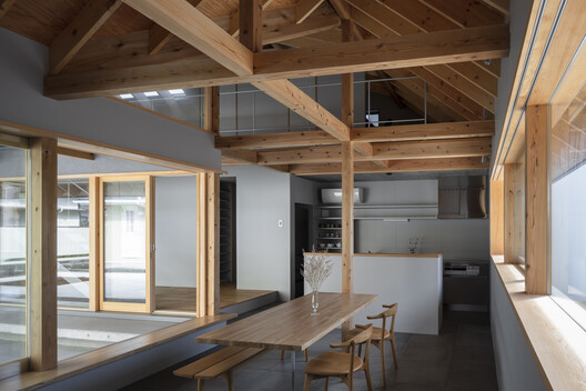 Folded Roof House / ISHIZAKI ARCHITECTS - Interior Photography, Wood, Beam