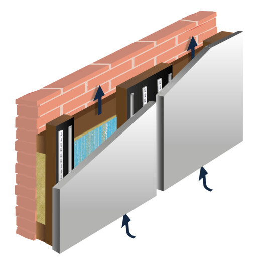 What is hidden behind ventilated facade panel installations? What is hidden behind ventilated facade panel installations? - Image 15 of 18
