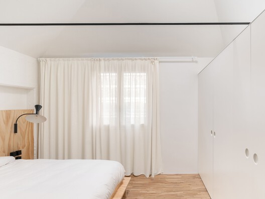 Casa LL - Office Transformation / P•A•N Casa LL - Office Transformation / P•A•N - Interior Photography, Bedroom, Wood, Lighting, Bed