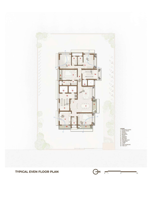 Cielo Apartment / Sanjay Puri Architects Cielo Apartment / Sanjay Puri Architects - Image 19 of 22