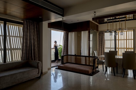 Cielo Apartment / Sanjay Puri Architects Cielo Apartment / Sanjay Puri Architects - Interior Photography, Wood, Lighting, Chair