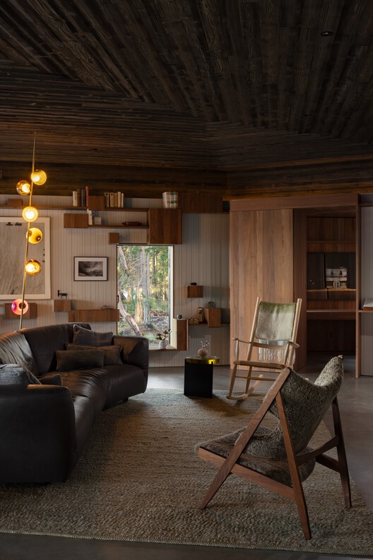 91.0 House / Omer Arbel - Interior Photography, Living Room, Wood, Chair