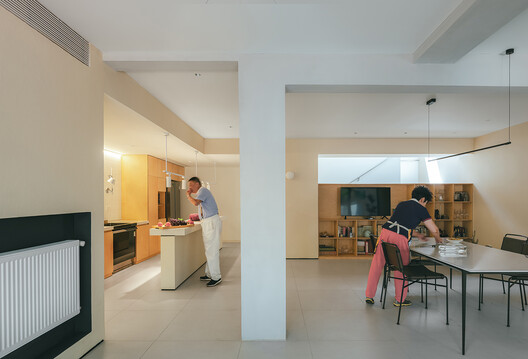 PARENTS’ House / YES.ARCH - Interior Photography, Kitchen, Wood, Lighting, Chair