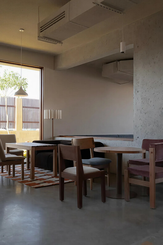 Peacock Hail Cafe / movs studio - Interior Photography, Dining room, Wood, Chair, Table