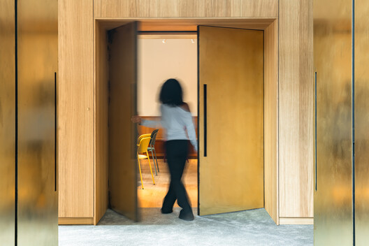 Muziekwerf Rehearsal and Concert Venue / Powerhouse Company - Interior Photography, Wood, Door, Glass