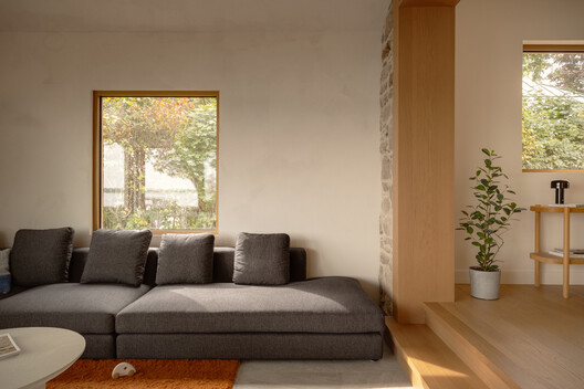 From the Shore Residence / MAJ - Mise à Jour - Interior Photography, Living Room, Wood, Sofa, Lighting
