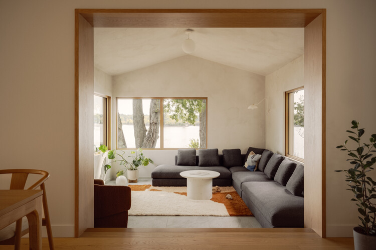 From the Shore Residence / MAJ - Mise à Jour - Interior Photography, Living Room, Sofa, Wood, Lighting