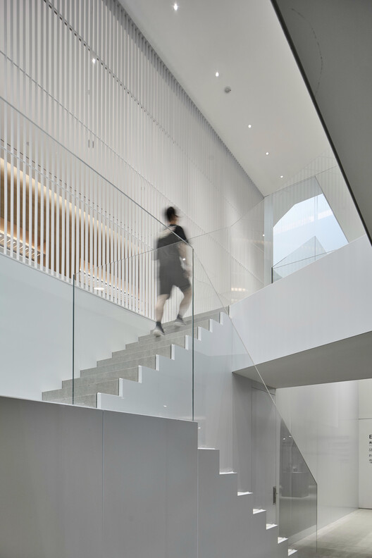 Hangzhou Empathy Museum / TAOA - Interior Photography, Stairs, Glass, Handrail