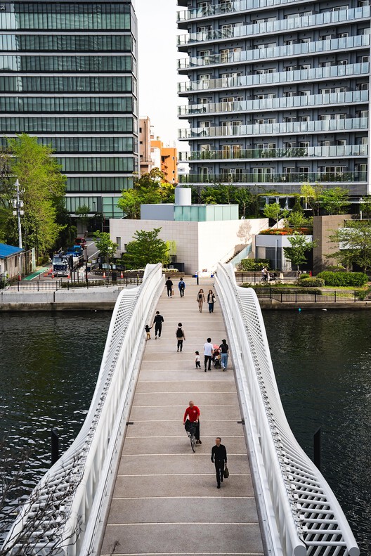 Reimei Kobashi Pedestrian Bridge / Hoshino Architects - Exterior Photography, Waterfront
