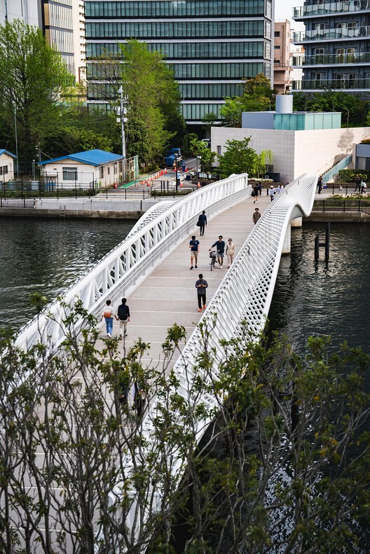 Reimei Kobashi Pedestrian Bridge / Hoshino Architects - Exterior Photography, Waterfront